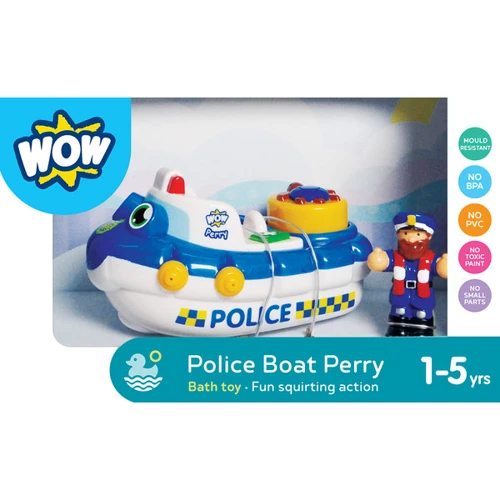 Полицейская лодка WOW TOYS (10347) (игрушка для купания)