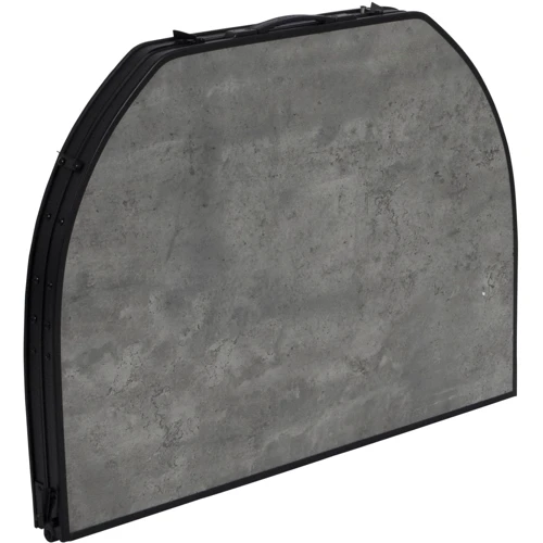Стол Bo-Camp Northgate Oval 120x80 cm Black/Grey (DAS302568): Ширина, см 120