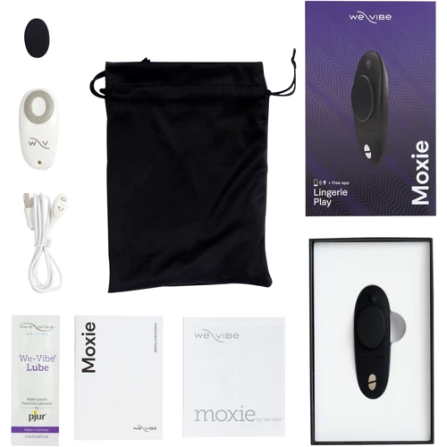 Вибратор в трусики We-Vibe Moxie Satin Black с пультом ДУ