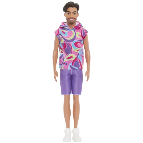 Кукла Barbie Кен Модник в винтажном худи с коротким рукавом (HRH26): Высота, см 30