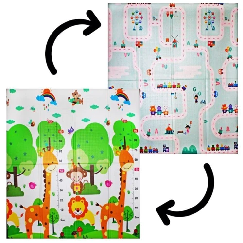Килимок для підлоги Carrello Веселка складана 180x150 см