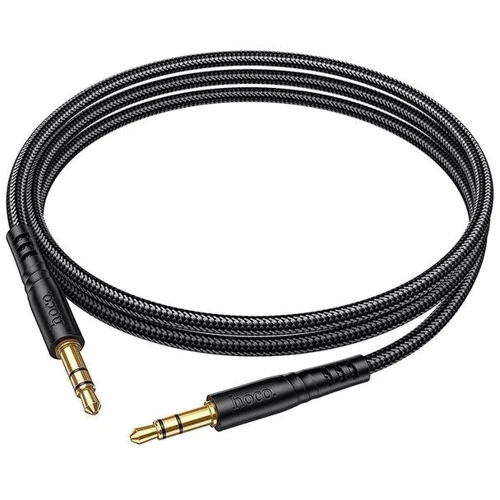 Кабель Hoco Audio Cable AUX 3.5mm Jack UPA24 Smooth 1m Black: Длина 1 м