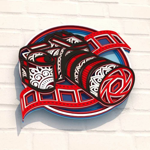 Деревянная картина-раскраска Wortex Woods Фотокамера мечты 30x30 (3DP30007)