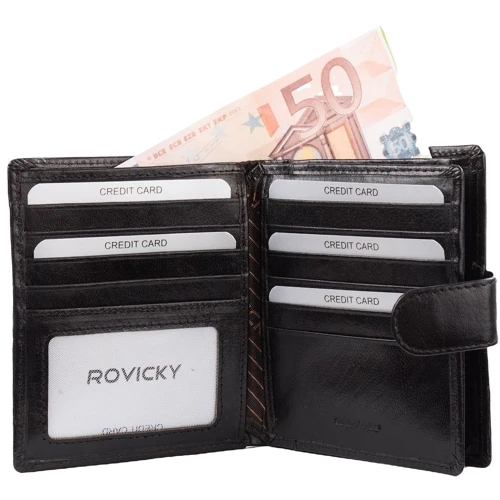 Мужское портмоне Rovicky черное (DNKPC-106L-BAR-black): Тип Портмоне