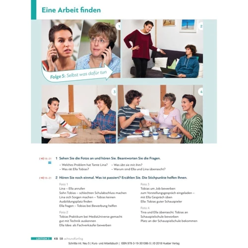 Schritte international Neu 5: Kursbuch und Arbeitsbuch mit Audio-CD: Количество страниц 212