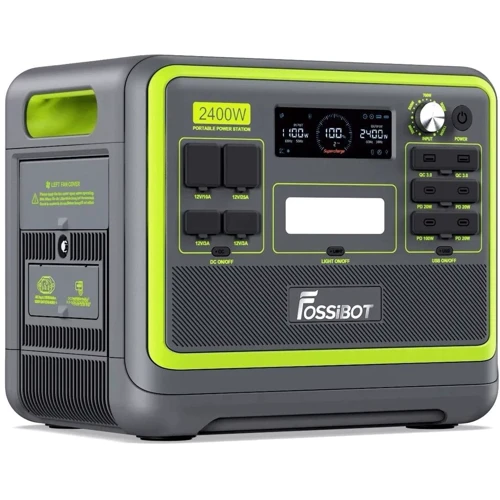 Зарядная станция Fossibot F2400 2048Wh 2400W Green: Емкость аккумулятора, Вт/ч 2048