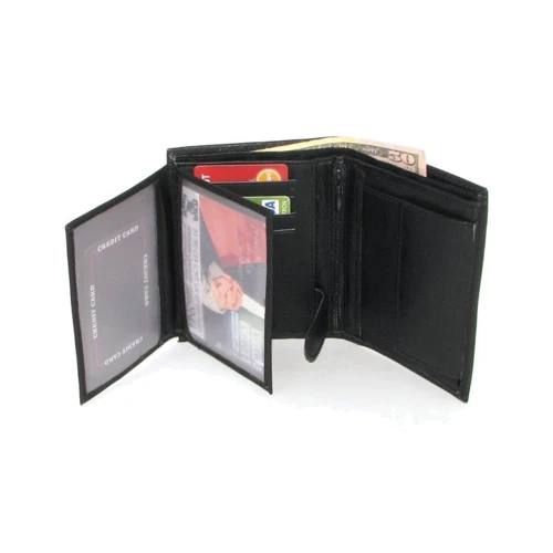 Мужское портмоне DNK Leather черное (N4-CCF BLACK): Страна производитель Украина