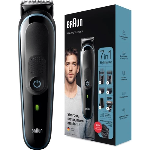 Машинка для стрижки (триммер) Braun MGK3342: Время работы от аккумулятора, мин 80