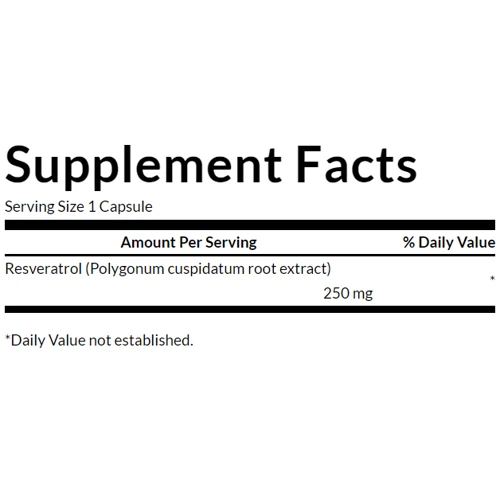 Swanson Rezveratrol Ресвератрол 250 мг 30 капсул: Вид Неферментные