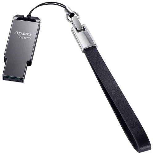 USB-флешка Apacer AH360 64GB USB 3.1 Ashy (AP64GAH360A-1): Объем памяти 64 GB