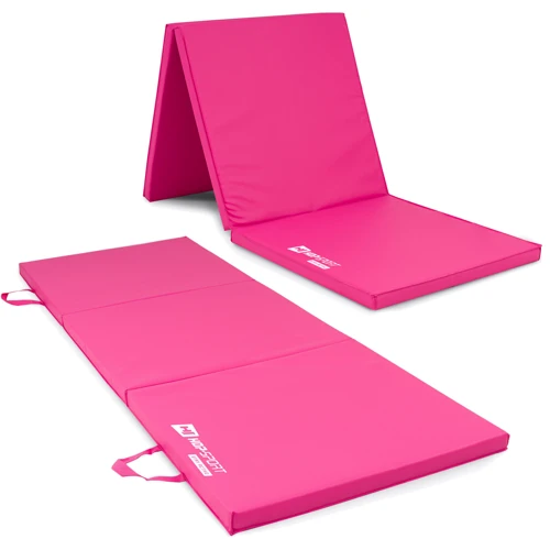 Коврик для фитнеса Hop-Sport HS-064FM складной 180x60.5x4 см розовый