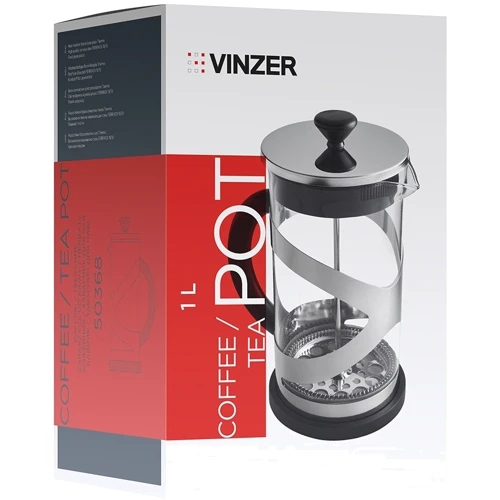 Френч-пресс VINZER 1л (50368): Тип френч-пресс