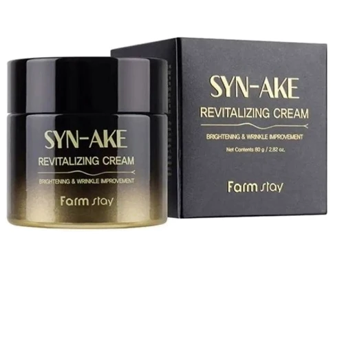 FarmStay Syn-Ake Revitalizing Cream Крем для лица со змеиным ядом и улиткой для лица 80 ml: Назначение Укрепление, Увлажнение, Питание