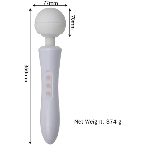 Вибромассажер BOSS of TOYS Massager Ultra Powerful Big USB Black 20 Function (BS2200010)