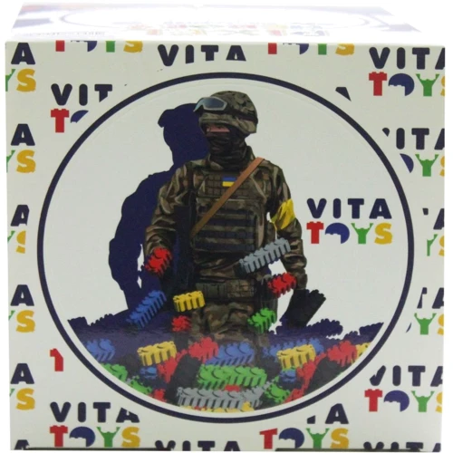 Конструктор VitaToys Pixel Heroes Украинский защитник, 374 деталей (VTK 0047)