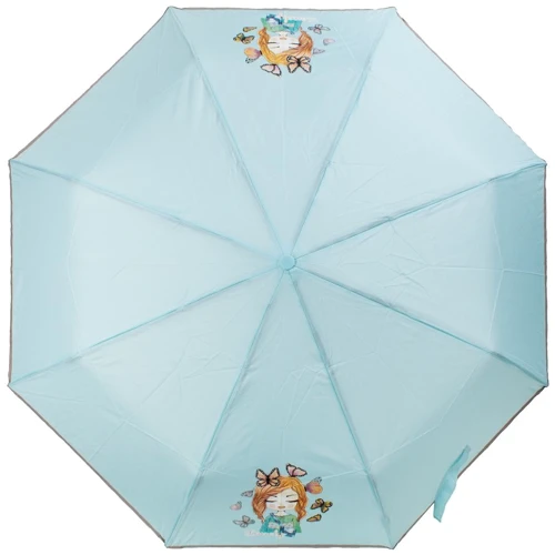 Зонт женский механический Art Rain голубой (ZAR3511-6)