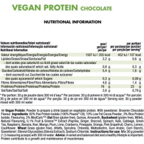 Протеїн Weider Vegan Protein 750 g /25 servings/ Vanilla: Вид Гороховые