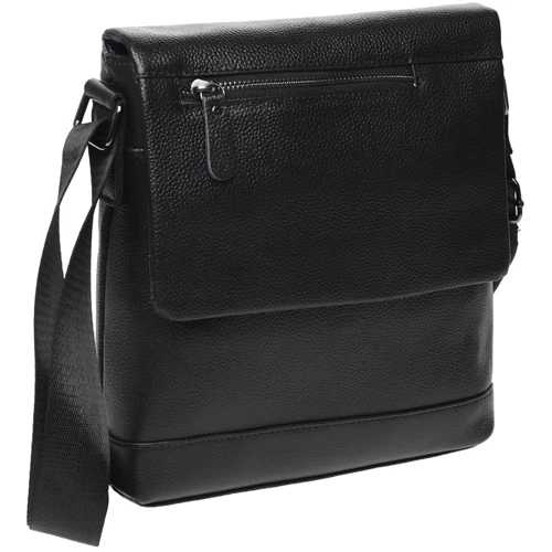 Мужская сумка планшет Borsa Leather черная (K18146-black) фото 9