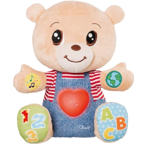 Мягкая развивающая игрушка Chicco Мишка Тедди (двуязычная) (07947.00.18)