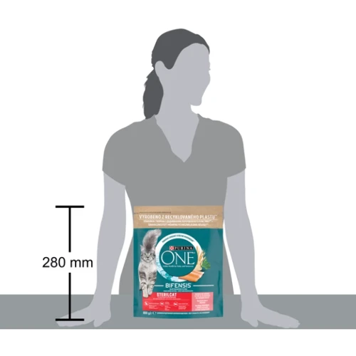 Сухой корм Purina ONE Sterilised для стерилизованных кошек с лососем и пшеницей 800 г (7613032756659) фото 8