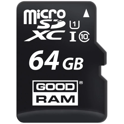 Карта памяти GOODRAM 64GB microSDXC Class 10 UHS-I U1 + adapter (M1AA-0640R12): Тип карты microSDXC