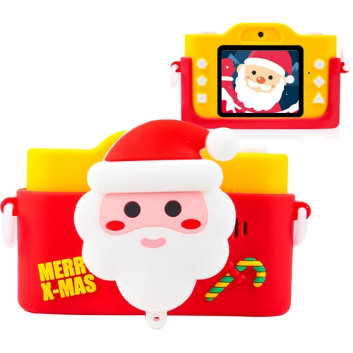 Цифровой детский фотоаппарат XOKO KVR-200 Christmas Limited Edition Dual Lens Red/Yellow фото 12