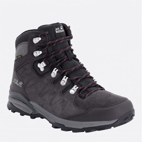 Черевики Jack Wolfskin Refugio Texapore Mid W 4050871-6157 38.5 сіра натуральна замша демісезон