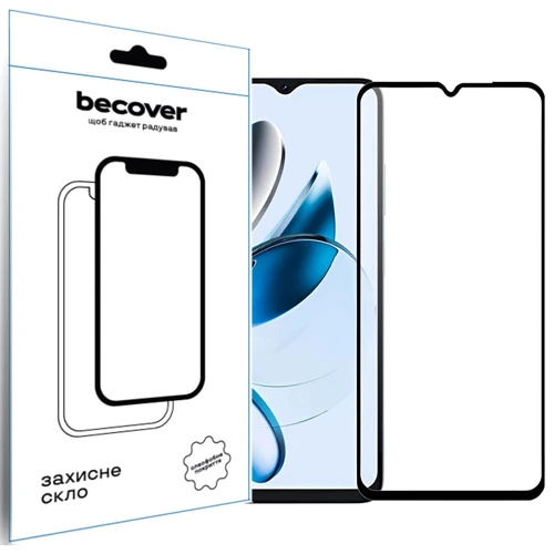 BeCover Tempered Glass Black for Blackview Color 8 (712127)