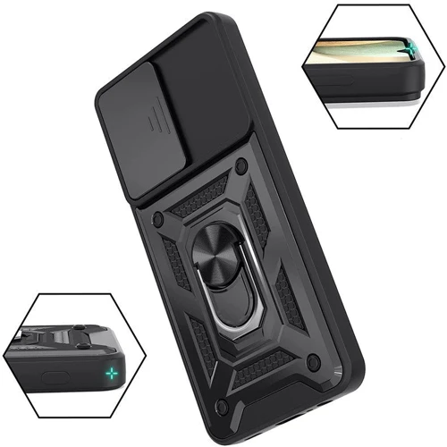 Чохол для телефона BeCover Military Black для Samsung M536 Galaxy M53 5G (707391): Матеріал TPU (Термополиуретан) і пластик