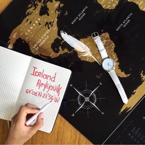 Скретч-карта світу Travel Map Black World (Eng) фото 10