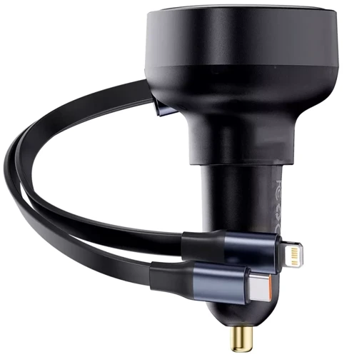 Зарядное устройство Baseus Car Charger USB-C Enjoyment Pro with Cable 60W Black (C00057802111-00): Тип автомобильное
