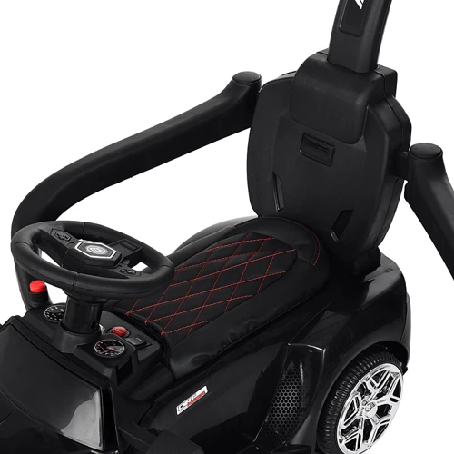 Дитячий електромобіль-толокар 2в1 Bambi чорний (M 3591L-2)