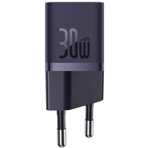Зарядное устройство Baseus USB-C Wall Charger GaN5 mini 1C 30W with USB-C Cable Purple (P10110902523-00): Особенности Power Delivery (PD), USB-C, Быстрая зарядка