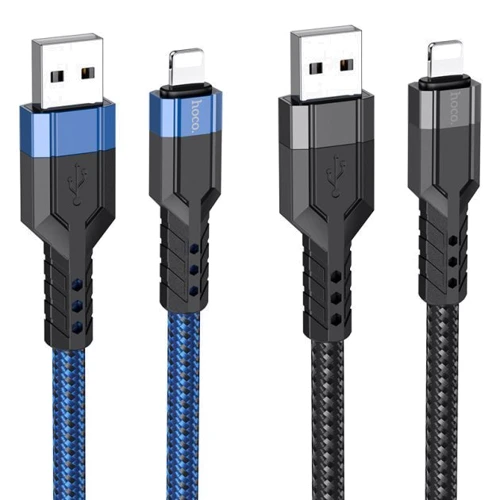 Кабель Hoco Cable USB Cable to Lightning U110 2.4A 1.2m Black: Тип USB Cable - Lightning