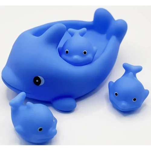 Набір іграшок для ванни Bibi Toys Сім'я китів (4 шт) (760899BT)