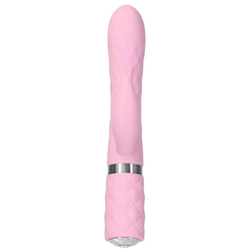 Роскошный вибратор Pillow Talk Lively Pink с кристаллом Сваровски для точки G
