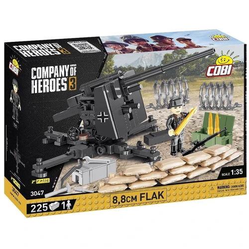 Конструктор COBI Company of Heroes 3 Зенітна гармата FlaK 88-мм, 225 деталей