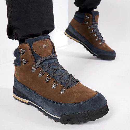 Ботинки CMP Heka Hiking Shoes Wp (3Q49557-01Qf) 42 (43) коричневые натуральный нубук зима фото 2