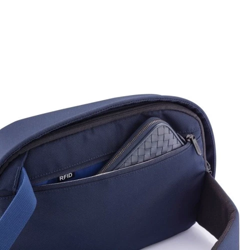 Мужская сумка-слинг антивор XD Design Bobby Sling синяя (P705.785): Тип ручки Без ручки, Плечевой ремень