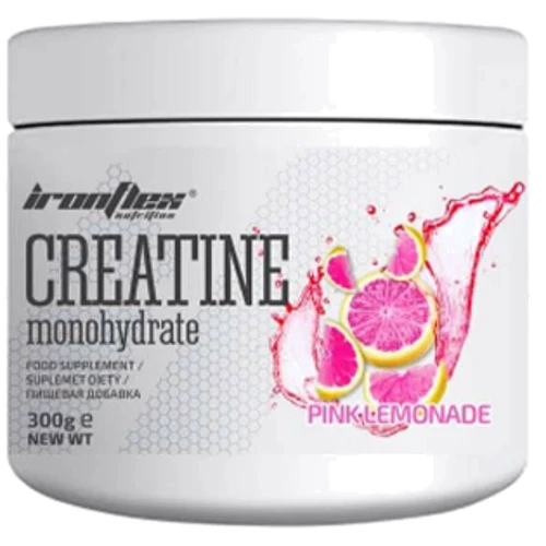 Креатин IronFlex Creatine Monohydrate 300 g / 120 servings / pink lemonade