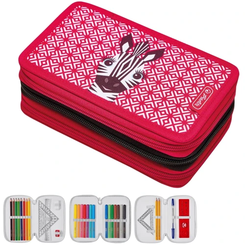 Пенал с наполнением Herlitz Triple Zebra 31 предмет (50038800)