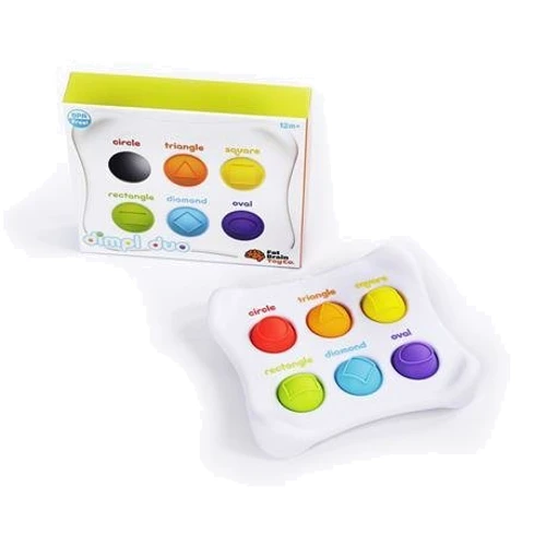 Іграшка сенсорна Колір Форма Назва Fat Brain Toys Dimpl Duo Брайль (F208EN): Тип прочее