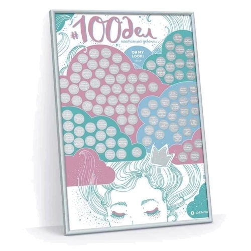 Скретч постер 1DEA.me 100 СПРАВ справжньої дівчинки Oh my look edition (100TGF)