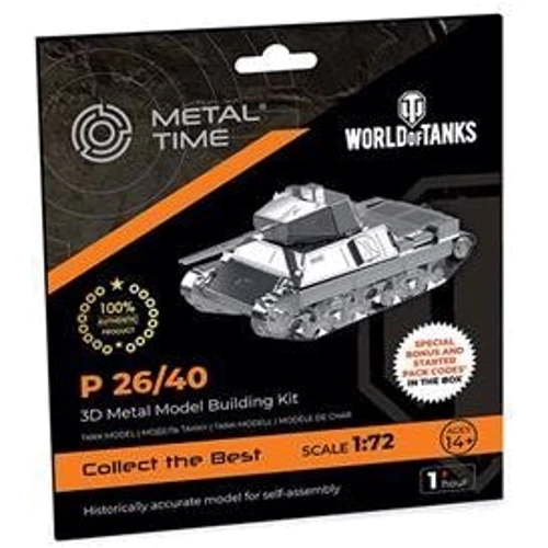 Коллекционная модель-конструктор Metal Time P 26/40 танк World of Tanks (MT062) фото 4