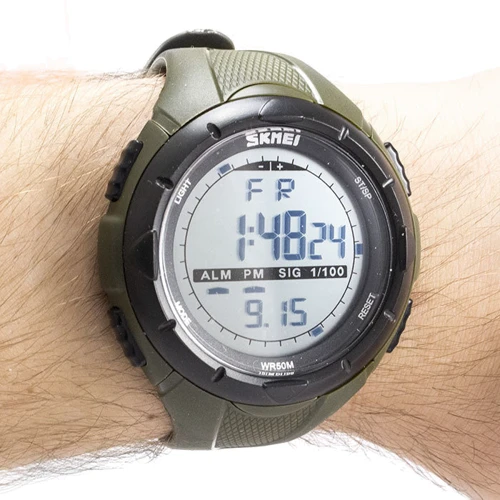 Наручний годинник Skmei 1025 Army Green: Тип циферблата Цифровий (електронний)