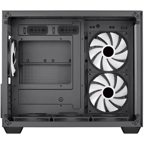 Корпус AeroCool Dryft Mini-G-BK-v2 (ACCS-ES02163.11): Материал передней панели закаленное стекло