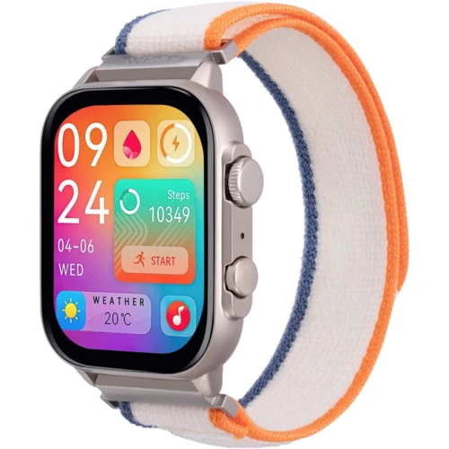 Смарт-часы Gelius Pro GP-SW011 (Amazwatch Ultra) Titanium: Дисплей 2" IPS (410x502)