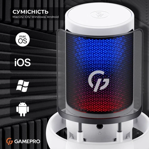 Микрофон Gamepro UGM105W White фото 8