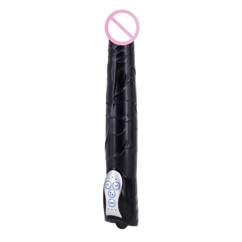 Seven Creations Long John - реалистичный вибратор, 17x4 см, черный