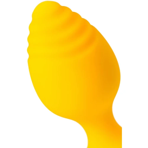 Анальная пробка ToDo Anal Plug Riffle (желтая)